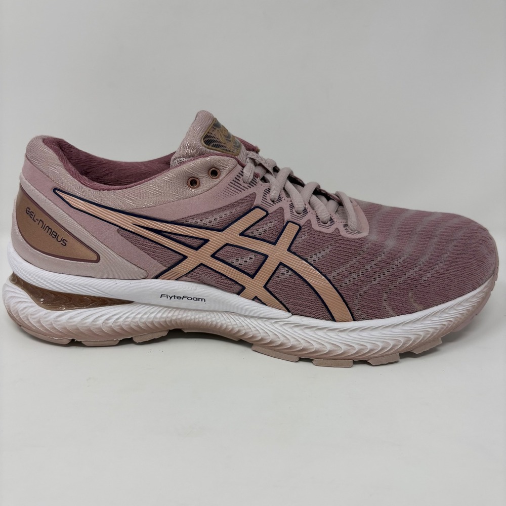 ASICS Gel-Nimbus 22 Womens Size 9.5 Pink White Running Shoes (1012A587)